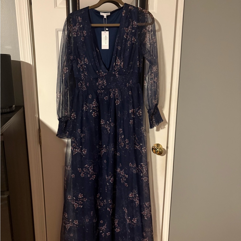 Baltic Born Navy Floral Dress